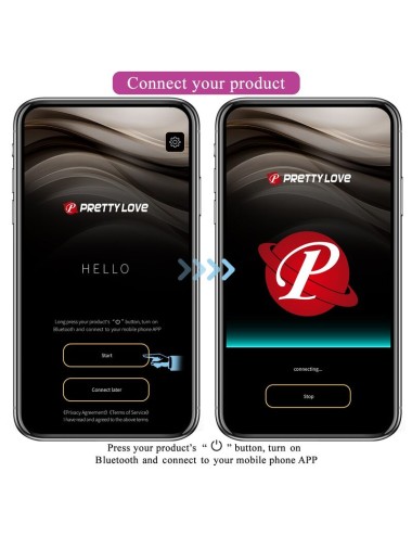 PRETTY LOVE - PULSEN APP CONTROL VIBRATING EGG 12 FUNCTIONS USB RECHARGEABLE PINK