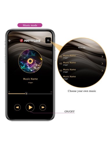 PRETTY LOVE - PULSEN APP CONTROL VIBRATING EGG 12 FUNCTIONS USB RECHARGEABLE PINK