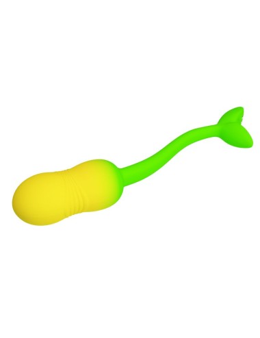 PRETTY LOVE - PULSEN APP CONTROL VIBRATING EGG 12 FUNCTIONS USB RECHARGEABLE GREEN-YELLOW