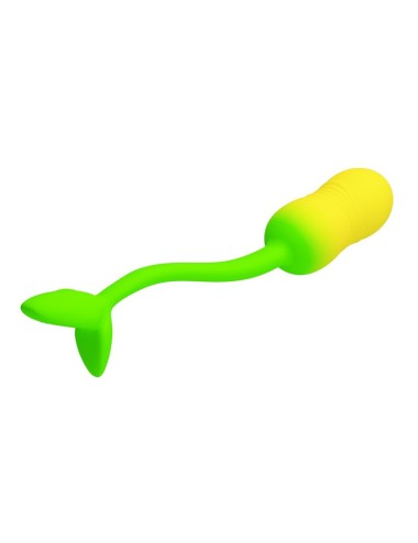 PRETTY LOVE - PULSEN APP CONTROL VIBRATING EGG 12 FUNCTIONS USB RECHARGEABLE GREEN-YELLOW