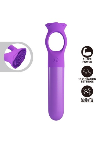 PRETTY LOVE - GIANA RECHARGEABLE MINI VIBRATOR MASSAGER PURPLE