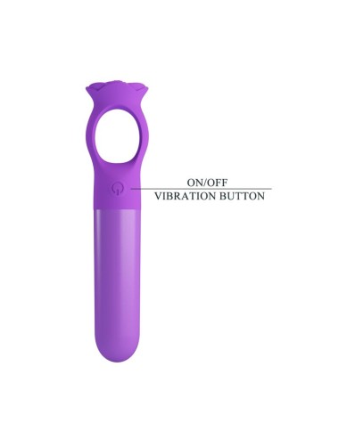 PRETTY LOVE - GIANA RECHARGEABLE MINI VIBRATOR MASSAGER PURPLE