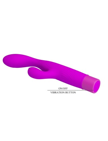 PRETTY LOVE - JENE DUAL STIMULATION G-SPOT AND CLITORAL VIBRATOR PURPLE