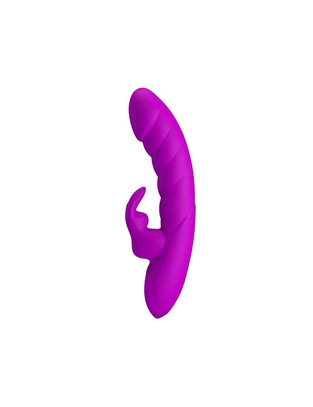 PRETTY LOVE - MONICA RECHARGEABLE DUAL STIMULATION G-SPOT AND CLITORAL VIBRATOR PURPLE
