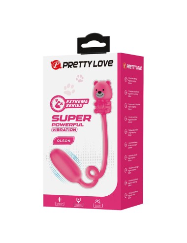 PRETTY LOVE - OLSON RECHARGEABLE BULLET VIBRATOR WITH WIRED CONTROLLER PINK