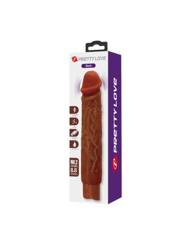 PRETTY LOVE - OWEN REALISTIC VIBRATOR 22.5 CM Ø 4.5 CM BROWN
