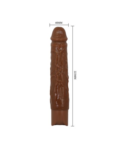 PRETTY LOVE - OWEN REALISTIC VIBRATOR 22.5 CM Ø 4.5 CM BROWN