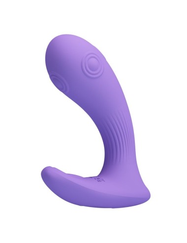PRETTY LOVE - ANDROMEDA RECHARGEABLE DUAL STIMULATION VIBRATOR PURPLE