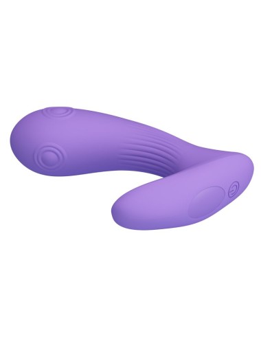 PRETTY LOVE - ANDROMEDA RECHARGEABLE DUAL STIMULATION VIBRATOR PURPLE