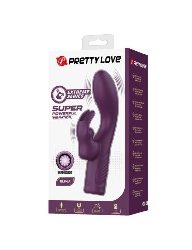 PRETTY LOVE - OLIVIA RECHARGEABLE RABBIT VIBRATOR 10 FUNCTIONS