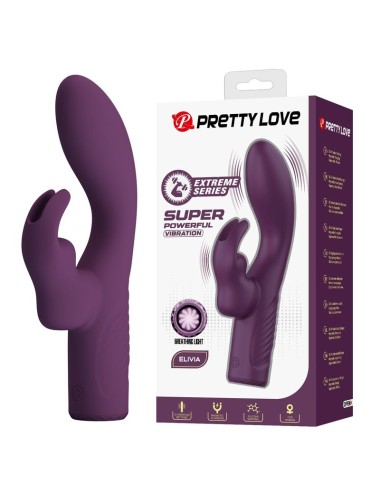PRETTY LOVE - OLIVIA RECHARGEABLE RABBIT VIBRATOR 10 FUNCTIONS