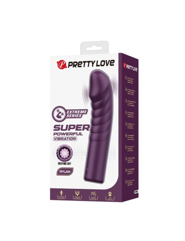 PRETTY LOVE - RYLAND RECHARGEABLE VIBRATOR 10 FUNCTIONS PURPLE