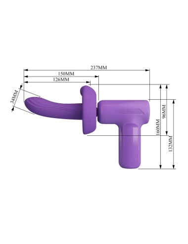 PRETTY LOVE - VITO THRUSTING MASSAGE GUN 5 MODES PURPLE