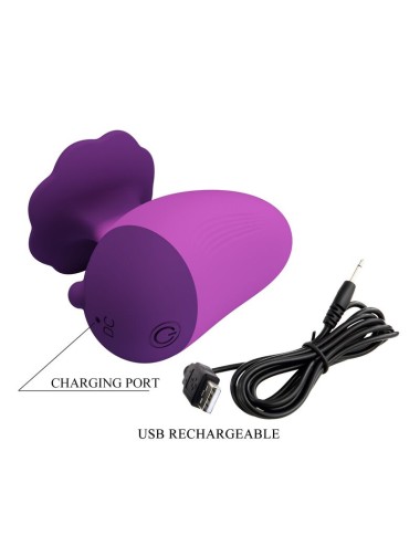 PRETTY LOVE - RECHARGEABLE CLITORAL STIMULATOR 7 MODES PURPLE