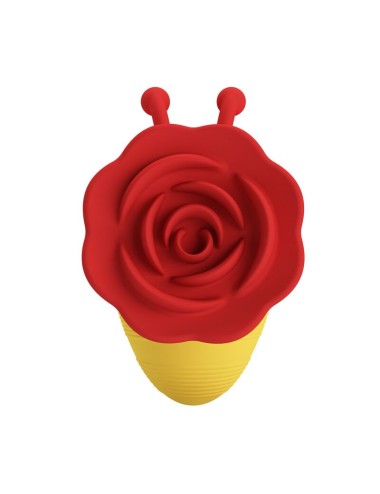 PRETTY LOVE - LITTLE BEE RECHARGEABLE CLITORAL STIMULATOR 7 MODES RED/YELLOW