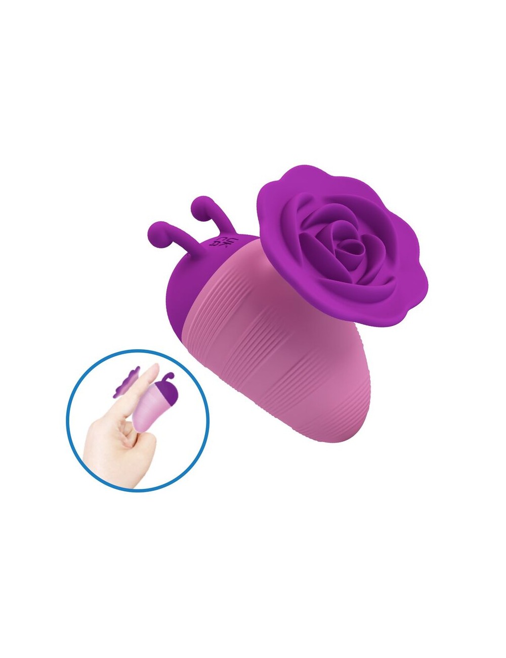 PRETTY LOVE - LITTLE BEE RECHARGEABLE CLITORAL STIMULATOR 7 MODES PURPLE-PINK