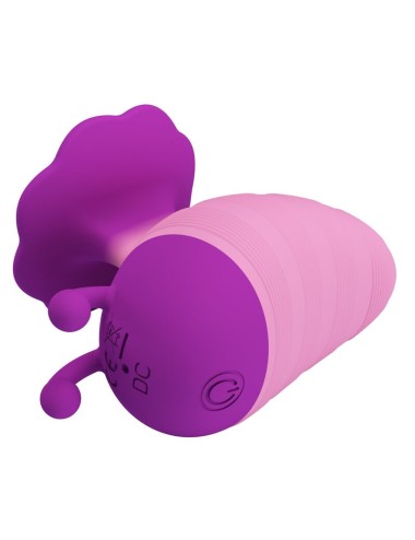 PRETTY LOVE - LITTLE BEE RECHARGEABLE CLITORAL STIMULATOR 7 MODES PURPLE-PINK