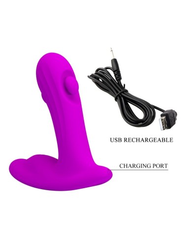 PRETTY LOVE - BAUER RECHARGEABLE PROSTATE MASSAGER 12 MODES PURPLE