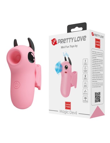 PRETTY LOVE - MAGIC DEVIL RECHARGEABLE FINGER STIMULATOR PINK