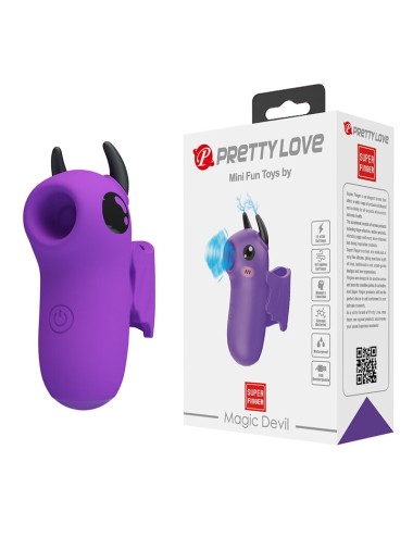 PRETTY LOVE - MAGIC DEVIL PURPLE RECHARGEABLE FINGER STIMULATOR