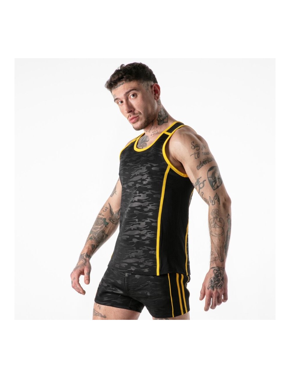 LOCKER GEAR - FULL MILITARY ACCESS TANKTOP YELLOW M