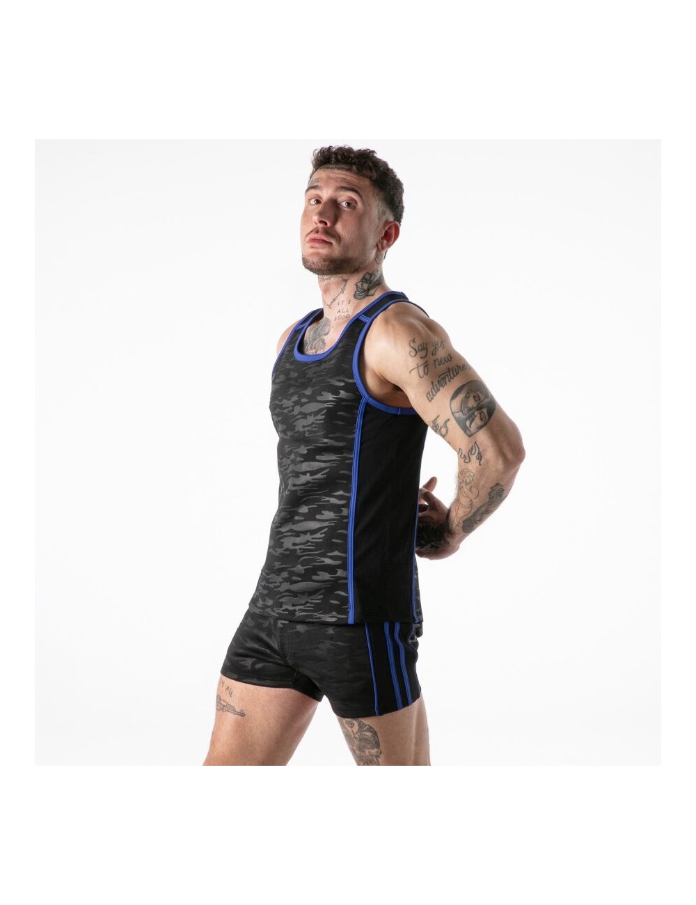 LOCKER GEAR - FULL MILITARY ACCESS TANKTOP BLUE S