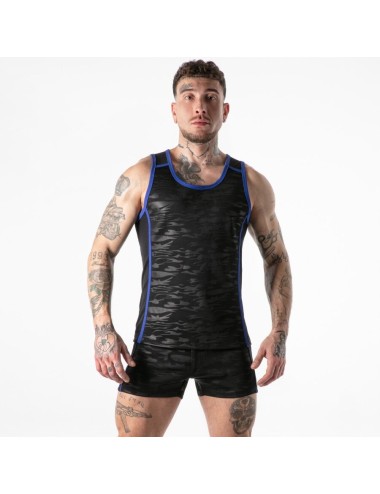 LOCKER GEAR - FULL MILITARY ACCESS TANKTOP BLUE S