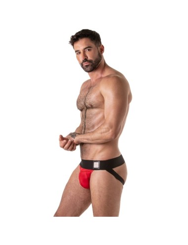 LOCKER GEAR - WIDE WAISTBAND JOCKSTRAP RED M