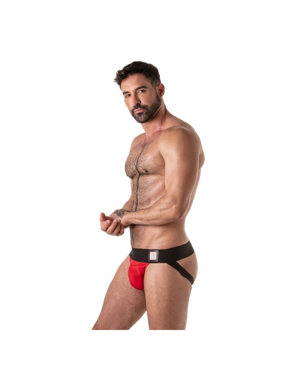 LOCKER GEAR - WIDE WAISTBAND JOCKSTRAP RED L