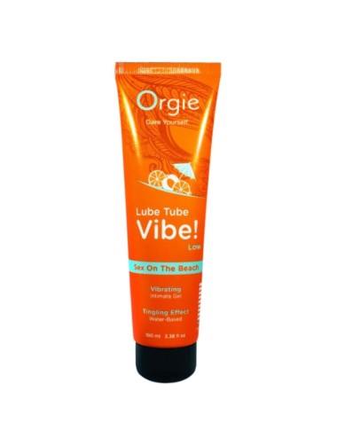 ORGIE - LUBE TUBE VIBE! SEX ON THE BEACH KISSABLE INTIMATE GEL LOW TINGLING 100 ML