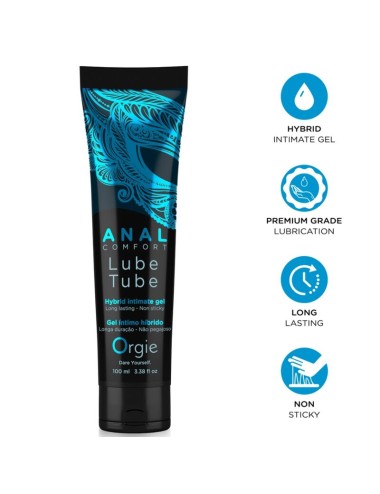 ORGIE - LUBE TUBE ANAL COMFORT HYBRID INTIMATE GEL FOR ANAL SEX 100 ML