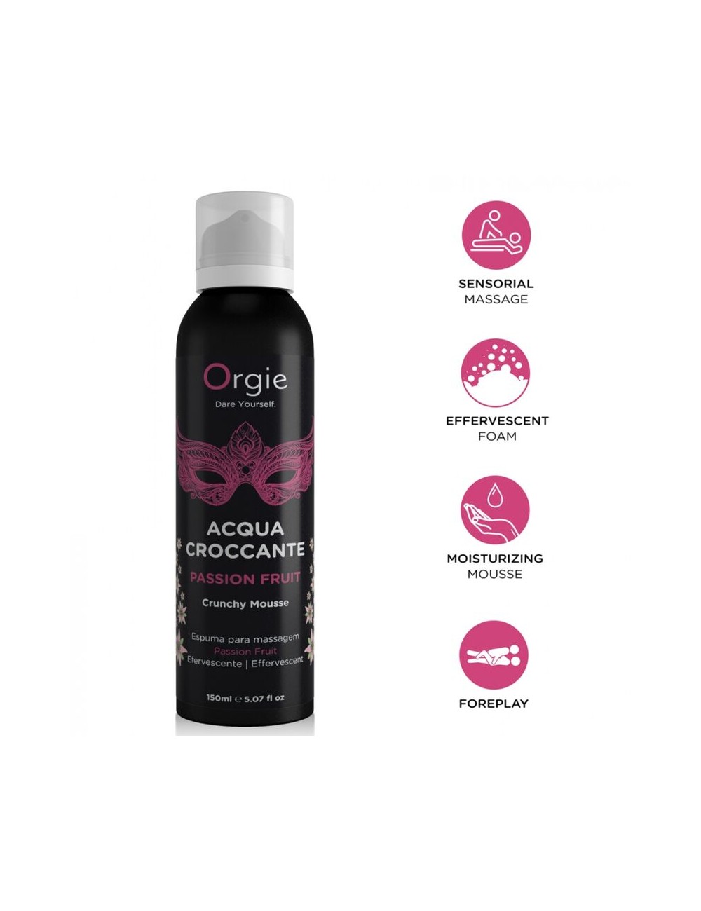 ORGIE - ACQUA CROCCANTE PASSION FRUIT CRUNCHY MASSAGE MOUSSE 150 ML