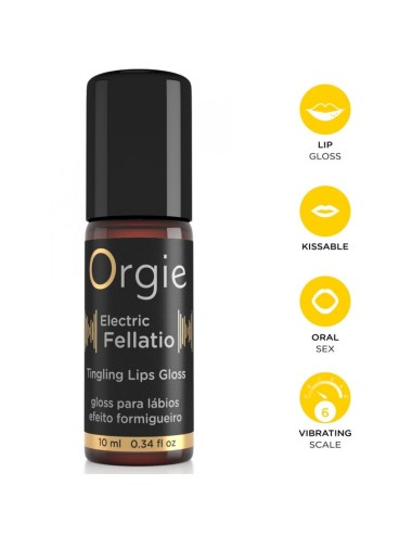 ORGIE - ELECTRIC FELLATIO VIBRATING TINGLING LIP GLOSS 10 ML