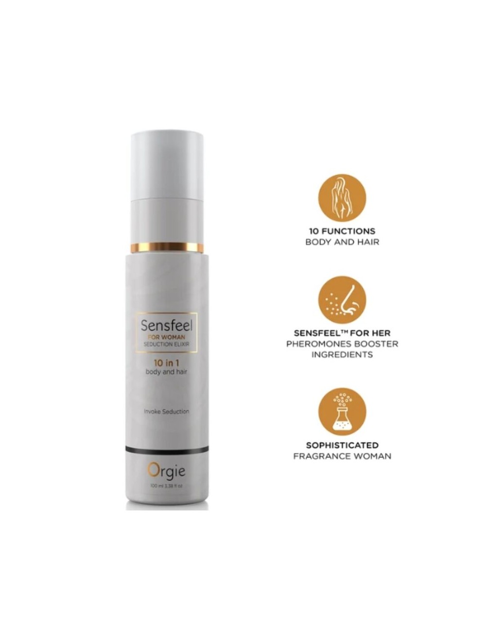 ORGIE - SENSFEEL FOR WOMAN SEDUCTION ELIXIR 10 IN 1 BODY AND HAIR 100 ML