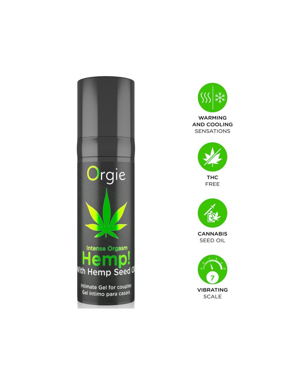 ORGIE - HEMP! INTENSE ORGASM MULTIPLE SENSATIONS INTIMATE GEL 15 ML