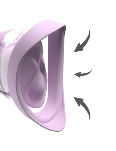 FANTASY FOR HER - VELOURA TOUCH PLEASURE PUMP INTIMATE PUMP WITH SUCTION AND VIBRATION PURPLE