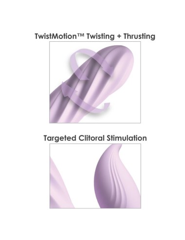 FANTASY FOR HER - FANTASY TWIST VIBRATOR TWISTMOTION WITH ROTATION AND PUSHING PURPLE