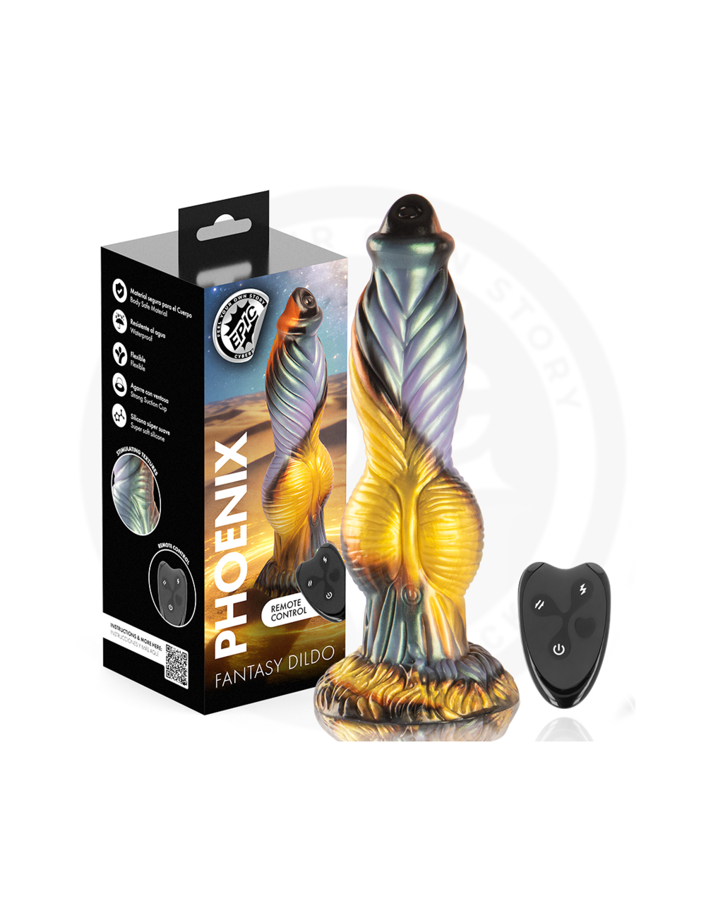 EPIC - PHOENIX DILDO THE RESURGENCE OF PLEASURE RECHARGEABLE REMOTE CONTROL