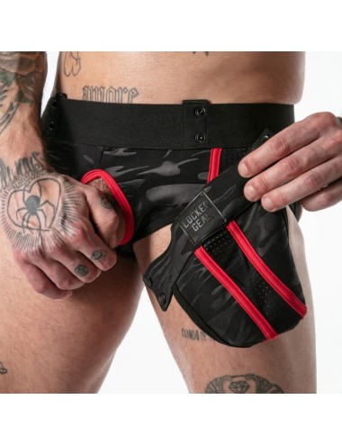 LOCKER GEAR - FULL MILITARY ACCESS JOCK BRIEF RED S