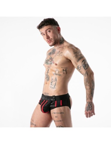 LOCKER GEAR - FULL MILITARY ACCESS JOCK BRIEF RED XL