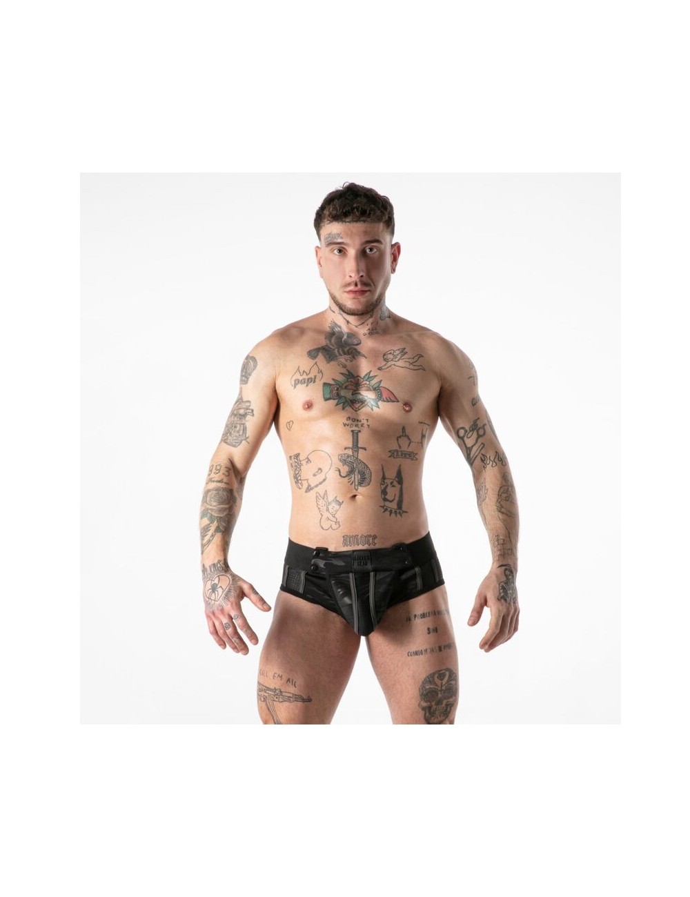 LOCKER GEAR - FULL MILITARY ACCESS JOCK BRIEF BLACK S