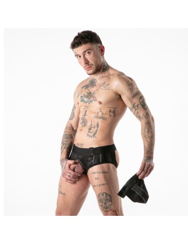 LOCKER GEAR - FULL MILITARY ACCESS JOCK BRIEF BLACK S