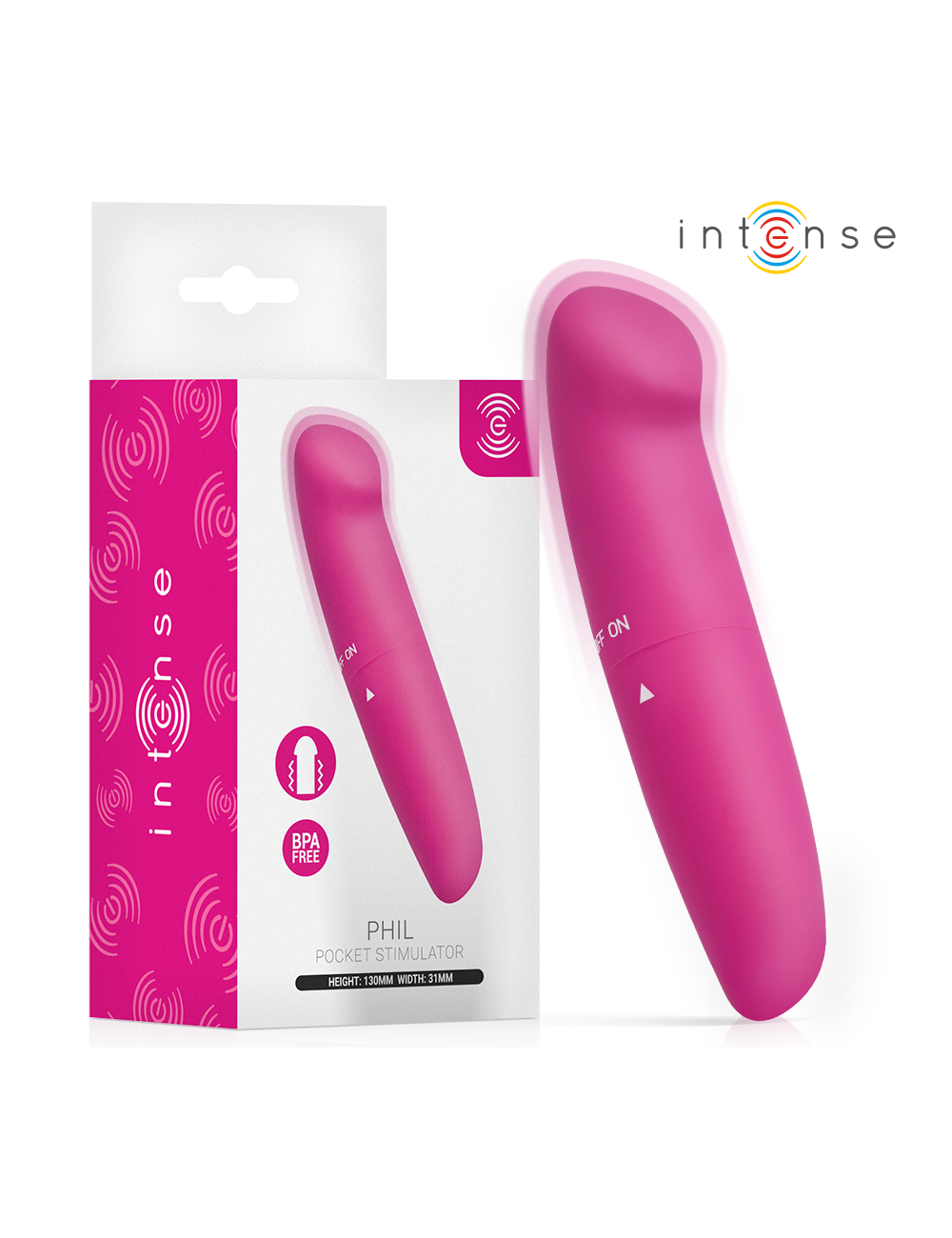 INTENSE - PHIL G-SPOT VIBRATOR PINK 13 CM