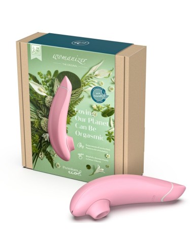 WOMANIZER - PREMIUM ECO SUCTION CLITORAL STIMULATOR 12 INTENSITY LEVELS ROSE