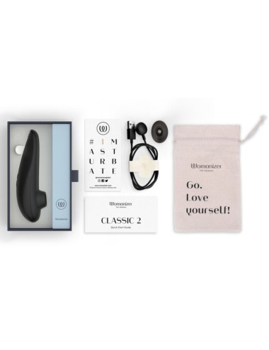 WOMANIZER - CLASSIC 2 SUCTION CLITORAL STIMULATOR 10 INTENSITY LEVELS BLACK