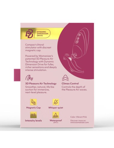 WOMANIZER - NEXT SUCTION CLITORAL STIMULATOR 14 INTENSITY LEVELS BORDEAUX