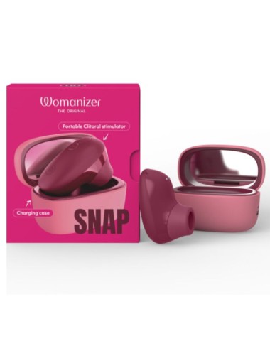 WOMANIZER - SNAP SUCTION CLITORAL STIMULATOR 6 INTENSITY LEVELS CRUSHED BERRY