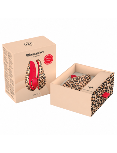 WOMANIZER - LIBERTY 2 SUCTION CLITORAL STIMULATOR 8 INTENSITY LEVELS LEOPARD PRINT