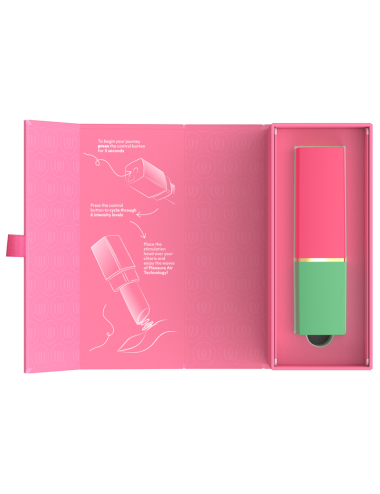 WOMANIZER - BEAUTY SUCTION CLITORAL STIMULATOR 6 INTENSITY LEVELS GREEN AND PINK