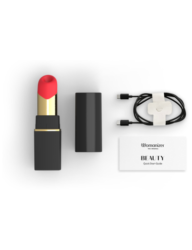 WOMANIZER - BEAUTY SUCTION CLITORAL STIMULATOR 6 INTENSITY LEVELS BLACK AND GOLD